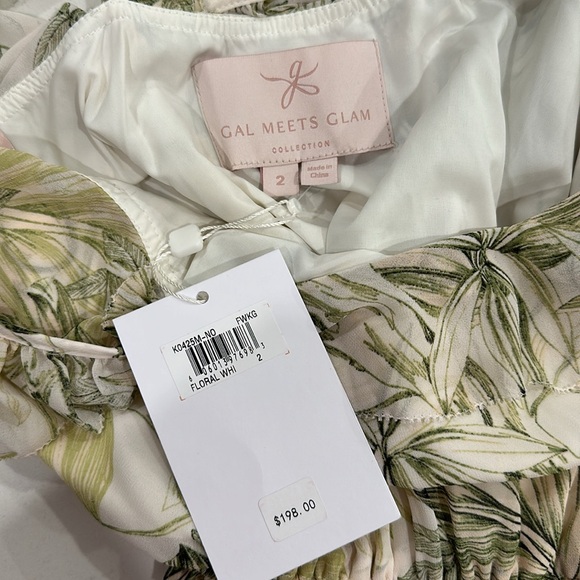 Gal Meets Glam green and white patterned dress - Picture 3 of 3